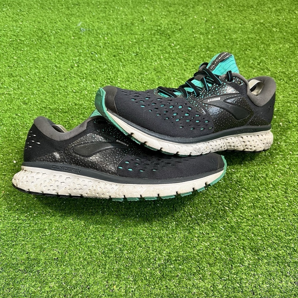 Brooks Glycerin 16 Women's Size‎ 8.5 B (Medium) Running Shoes Ebony Green